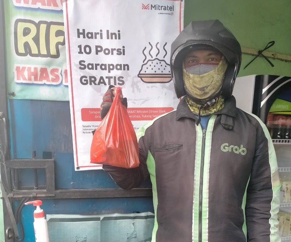Mitratel Sediakan 125.000 Porsi Makanan Gratis Hingga Akhir Tahun 2020