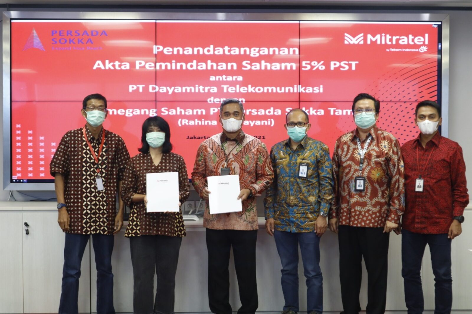 Mitratel Officially Acquired 100% of Persada Sokka Tama’s Shares