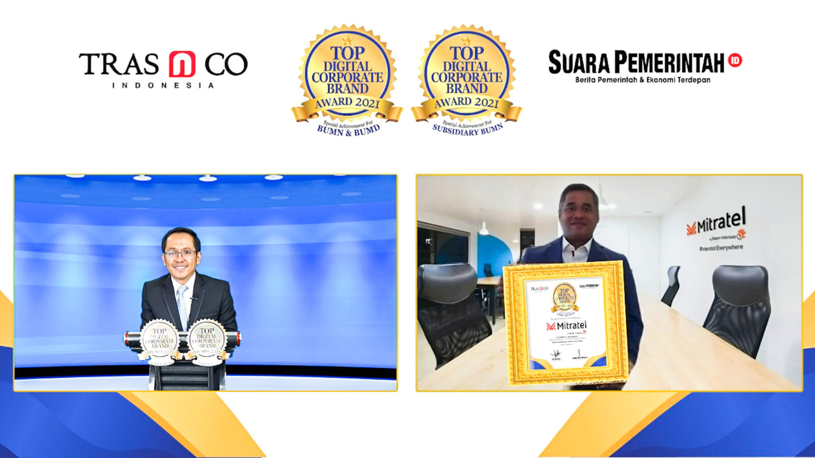 Mitratel Won TOP Digital Corporate Brand Award 2021