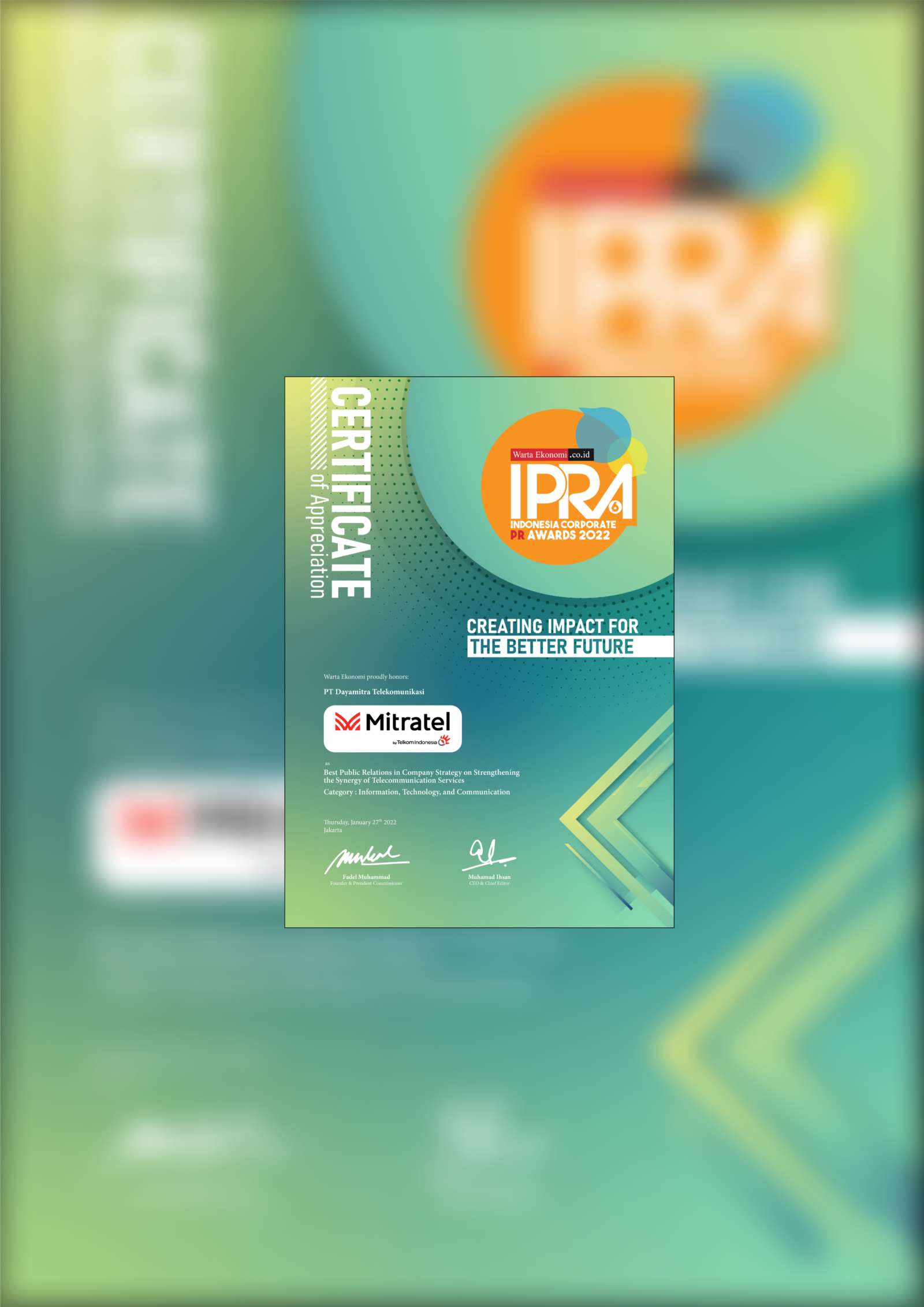 Mitratel Won 2022 IPRA Award