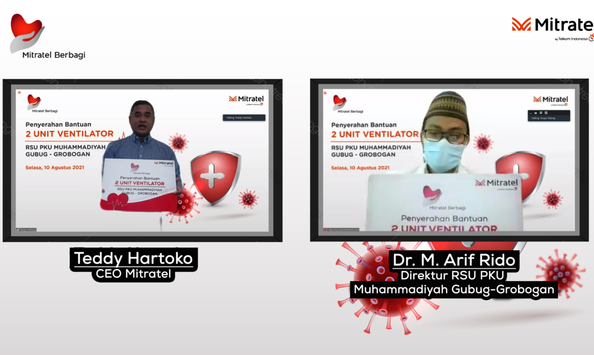 Mitratel Menyalurkan Bantuan 2 Unit Ventilator kepada RSU PKU Muhammadiyah Gubug Grobogan