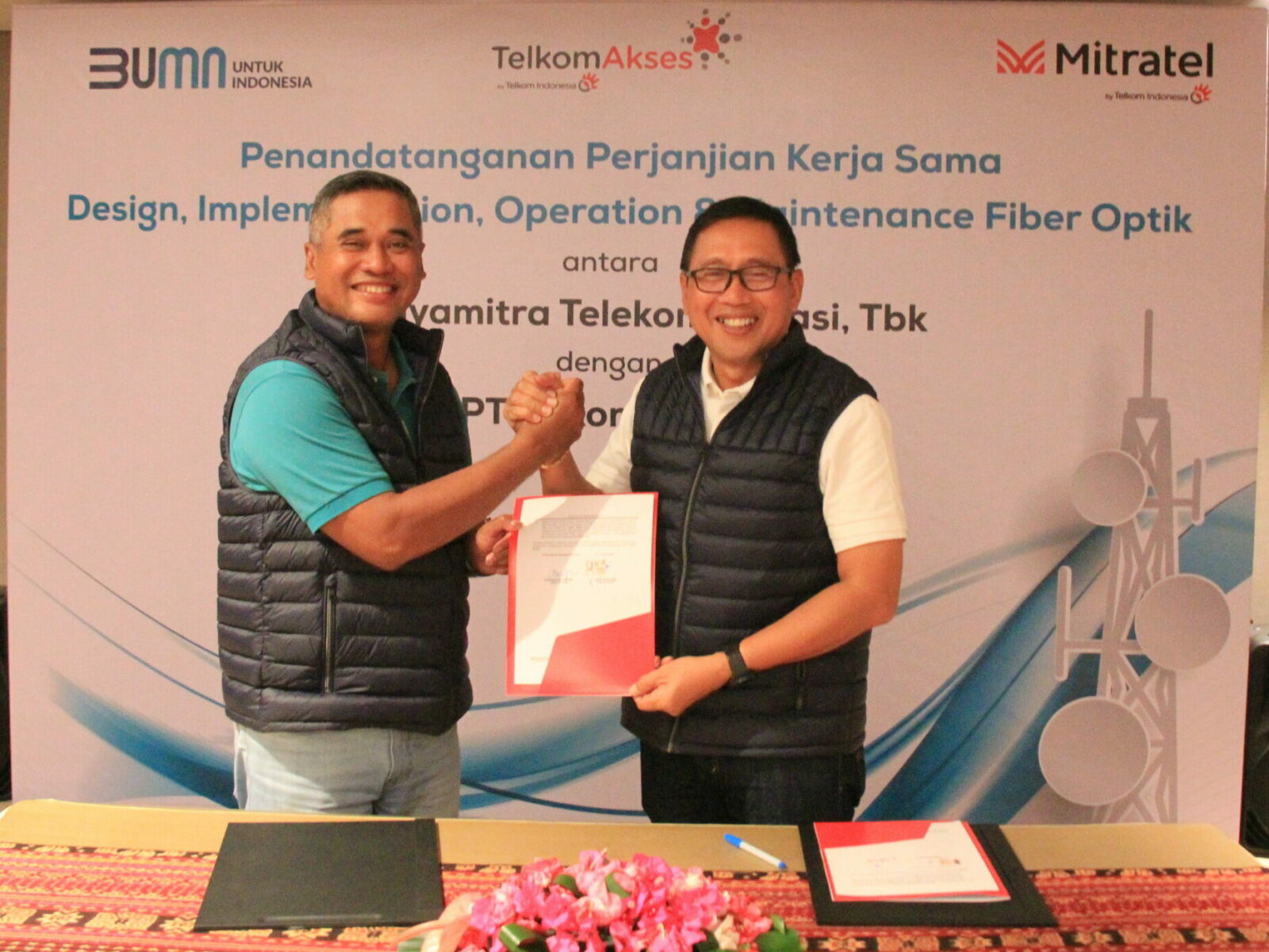 Telkom Group Synergy, Mitratel Signs Strategic Cooperation Agreement with Telkom Akses